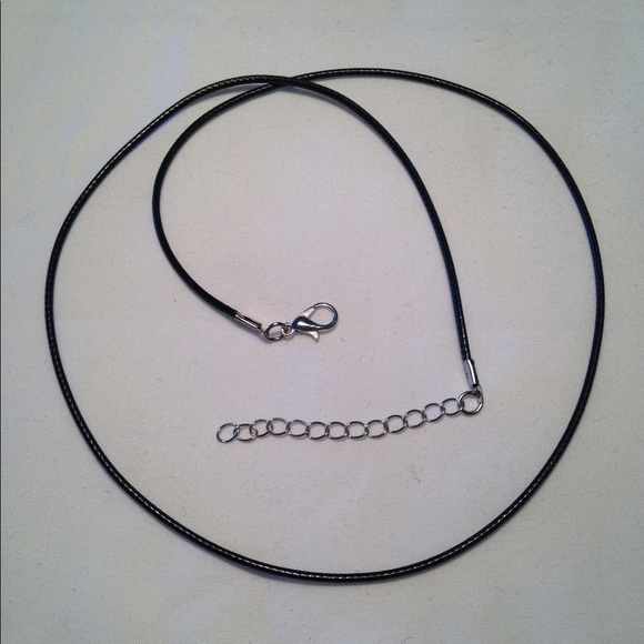 HAND CRAFTED Hematite Glass Necklace Wire Wrapped Pendant - Picture 3 of 3